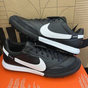 NEW Nike Premier 3 TF Artificial Turf Black/White Soccer Shoes Size 9.5